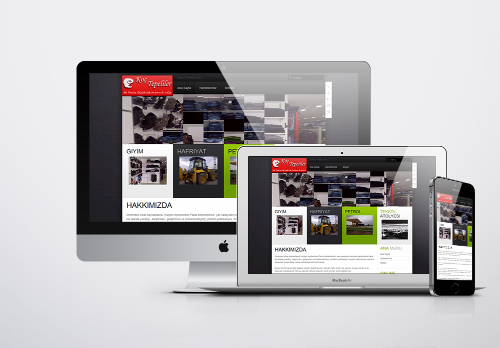 Koçtepeliler Ltd. Kurumsal Web Sitesi