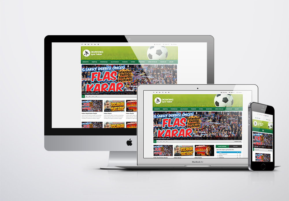 Spor Haberleri Web Site Paketi - 1